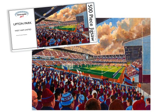 Upton Park Stadium Fine Art Jigsaw Puzzle - West Ham United FC